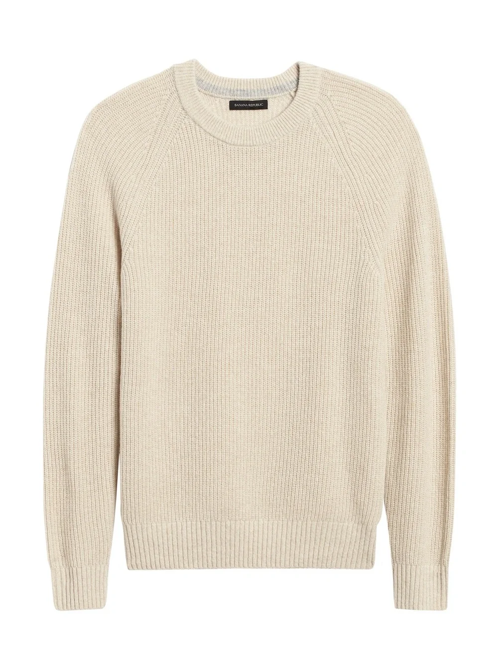 Banana Republic Italian Wool Cream Crewneck Sweater Large